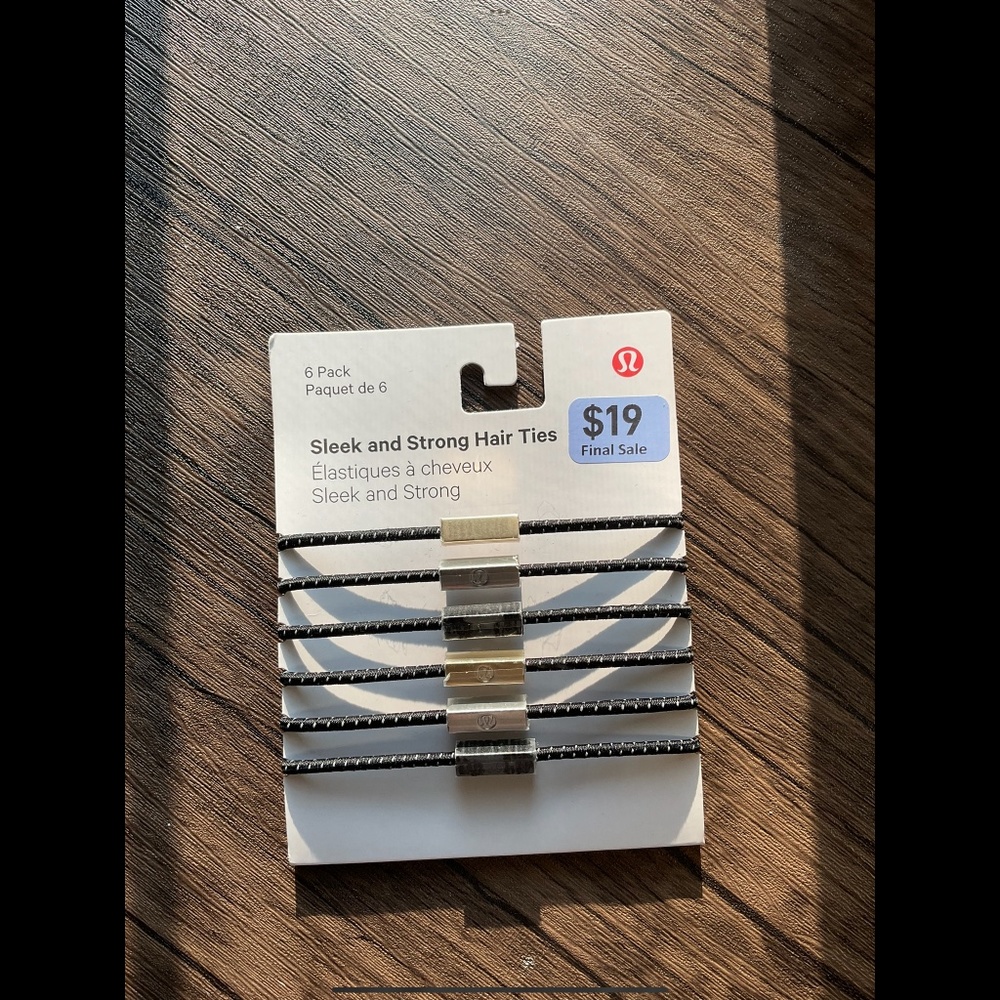 [NWT] Lululemon sleek and strong hair ties | 6 ties